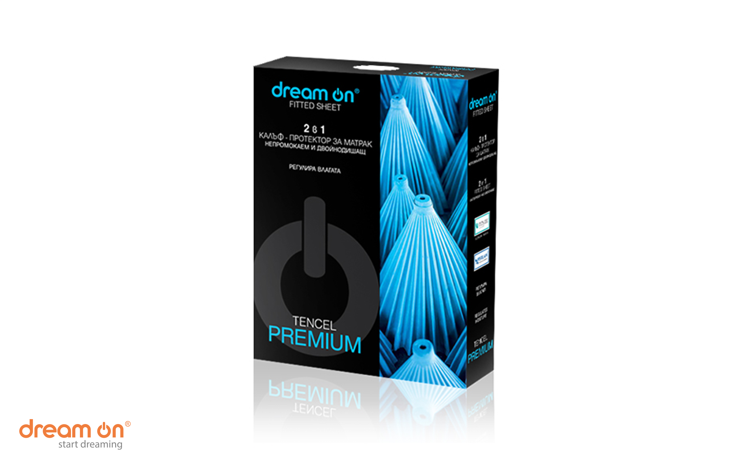 Protector de saltea 200/210-220 Premium Tencel, alb, 35 cm bord  2